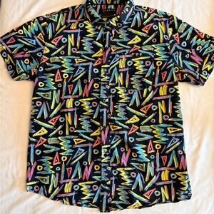 Colorful Geometric Men's Shirt